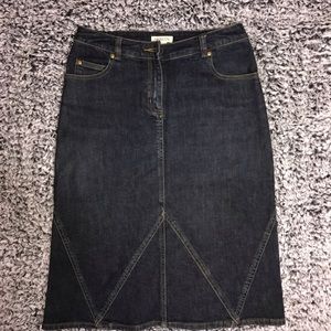 Harolds dark denim jean skirt